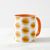 Retro-Groove-Kaffeetasse Tasse (VorderseiteRechts)