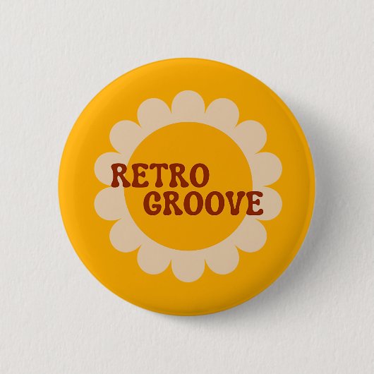 Retro-Groove-Knopf Button (Vorderseite)