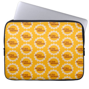 Retro Groove Laptop-Hülle Laptopschutzhülle