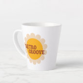 Retro Groove Latte Tasse (Linke Ecke)