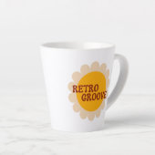 Retro Groove Latte Tasse (Rechte Ecke)