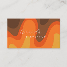 Retro Groove Liquid Abstrakt V Visitenkarte
