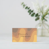 Retro Groove Liquid Abstrakt V Visitenkarte (Stehend Vorderseite)