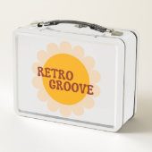 Retro Groove Metal Lunchbox (Rückseite)
