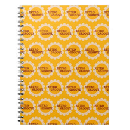 Retro Groove Notizbuch Notizblock