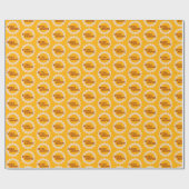 Retro Groove Papier Geschenkpapier (Flach)