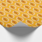 Retro Groove Papier Geschenkpapier (Ecke)