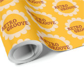 Retro Groove Papier Geschenkpapier (Rolleneckpunkt)