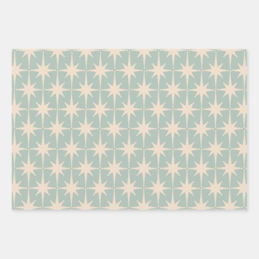 Retro Groove Pastel Vibes Muster Geschenkpapier Set (Vorderseite 3)