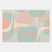 Retro Groove Pastel Vibes Muster Geschenkpapier Set (Vorderseite 2)
