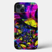 Retro Groove Psychedelic Fraktal Art Case-Mate iPhone Hülle (Rückseite)