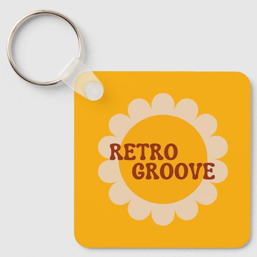 Retro Groove Schlüsselanhänger (Vorderseite)