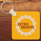 Retro Groove Schlüsselanhänger (Vorderseite)