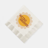 Retro Groove Servietten (Ecke)