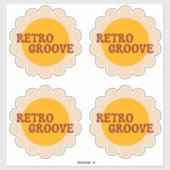 Retro Groove Sticker (Blatt)