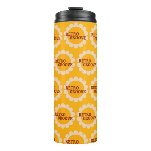 Retro Groove Thermosbecher (Vorderseite)