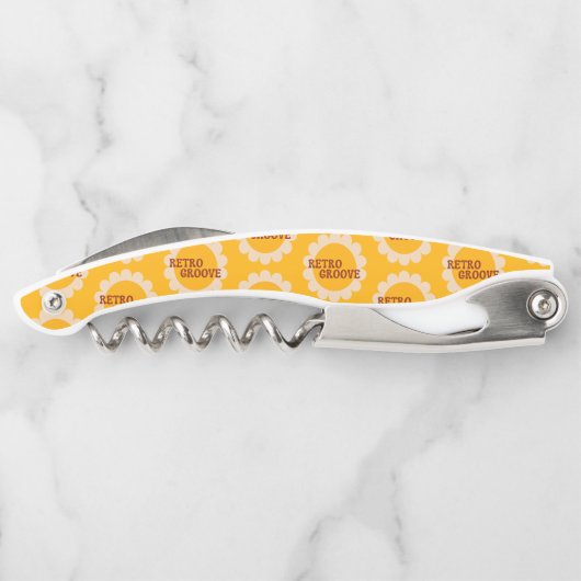 Retro Groove Waiter's Corkscrew Kellnermesser (Rückseite)
