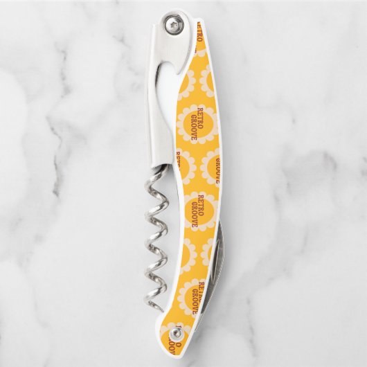 Retro Groove Waiter's Corkscrew Kellnermesser (Vorderseite)