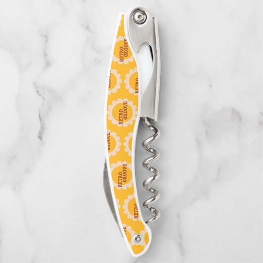 Retro Groove Waiter's Corkscrew Kellnermesser (Rückseite)