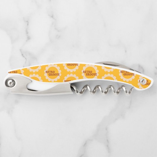 Retro Groove Waiter's Corkscrew Kellnermesser (Vorderseite)