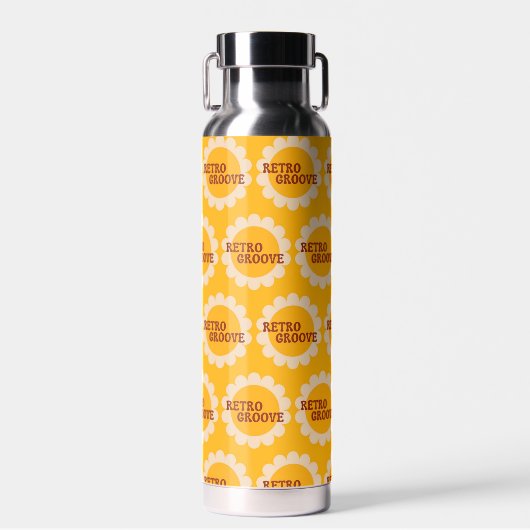 Retro Groove Water Bottle Trinkflasche (Vorne)