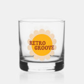 Retro Groove Whiskyglas (Rückseite)