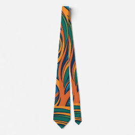 Retro Grooves Neck Tie Krawatte