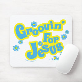Retro Groovin' für Jesus Christliche Maus Pad Mousepad