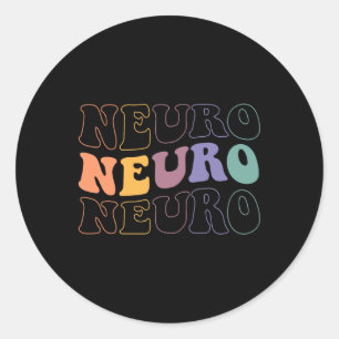 Retro Groovin in meiner Neuro-Krankengeschichte Ne Runder Aufkleber