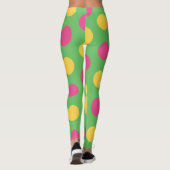 Retro Groovy 1960er Mod-Muster Leggings (Rückseite)