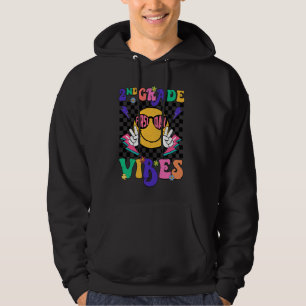 Retro Groovy 2. Klasse Vibes Smile Team zurück zu Hoodie