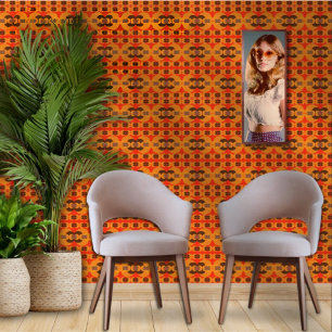 Retro Groovy 60er 70er Blasen Muster Tapete