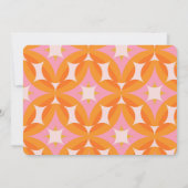 Retro Groovy 60er 70er Einladung (Rückseite)