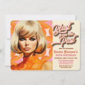 Retro Groovy 60er 70er Einladung (Vorderseite)