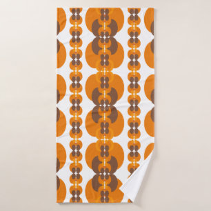Retro Groovy 60's 70's Bubbles Muster Badehandtuch