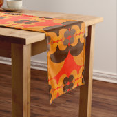 Retro Groovy 60's 70's Bubbles Muster Kurzer Tischläufer (Beispiel)