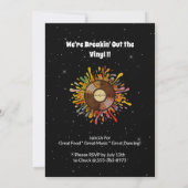 Retro Groovy 60th Birthday Invitation Einladung (Rückseite)