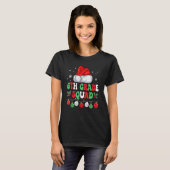 Retro Groovy 6th Grade Squad  Christmas Teacher Li T-Shirt (Vorne ganz)