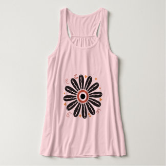 Retro Groovy 70er Blume Tank Top