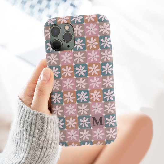 Retro Groovy 70er Daisy Monogram Case-Mate iPhone Hülle