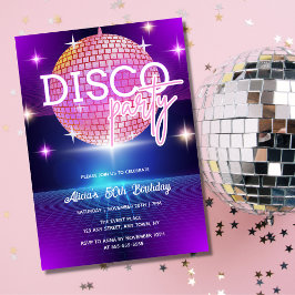 Retro Groovy 70er Disco Ball Geburtstagsparty Einladung