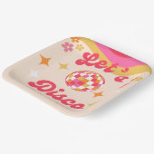 Retro Groovy 70er Disco jeden Geburtstag Pappteller (Gewinkelt)