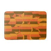 Retro-Groovy 70er geometrische Kunst des 20. Jahrh Badematte (Vorderseite)