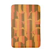 Retro-Groovy 70er geometrische Kunst des 20. Jahrh Badematte (Vorderseite Vertikal)