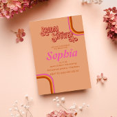 RETRO Groovy 70er Hippie BRAUTPARTY Einladung