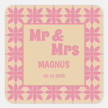 Retro Groovy 70er Jahre kühne Typografie Pfirsich 