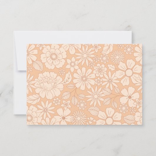 Retro Groovy 70er Jahre Themed Business Dankeskarte (Rückseite)