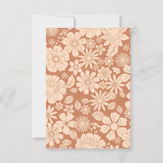 Retro Groovy 70er Jahre Themed Business Dankeskarte (Rückseite)