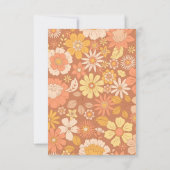 Retro Groovy 70er Jahre Themed Business Dankeskarte (Rückseite)