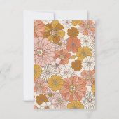 Retro Groovy 70er Jahre Themed Business Dankeskarte (Rückseite)